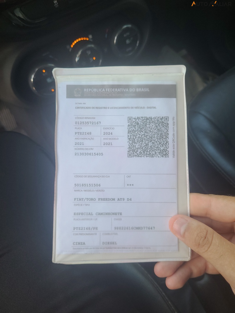 FIAT TORO 2.0 16V TURBO DIESEL FREEDOM 4WD AT9