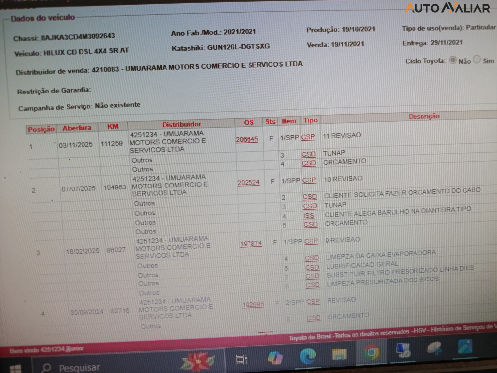 TOYOTA HILUX 2.8 D-4D TURBO DIESEL CD SR 4X4 AUTOM&Aacute;TICO