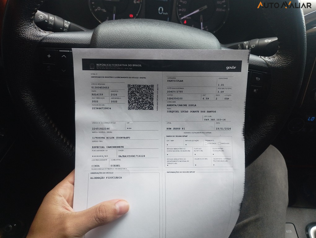 TOYOTA HILUX 2.8 D-4D TURBO DIESEL CD SRV 4X4 AUTOM&Aacute;TICO