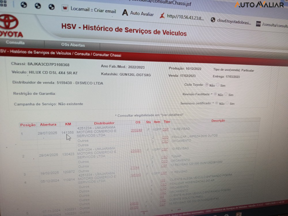 TOYOTA HILUX 2.8 D-4D TURBO DIESEL CD SR 4X4 AUTOM&Aacute;TICO