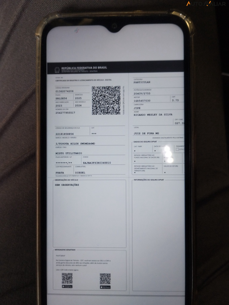 TOYOTA HILUX SW4 2.8 D-4D TURBO DIESEL DIAMOND 7L 4X4 AUTOM&Aacute;TICO