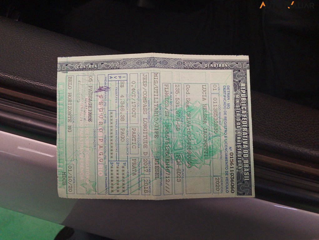 JEEP COMPASS 2.0 16V DIESEL LONGITUDE 4X4 AUTOMATICO