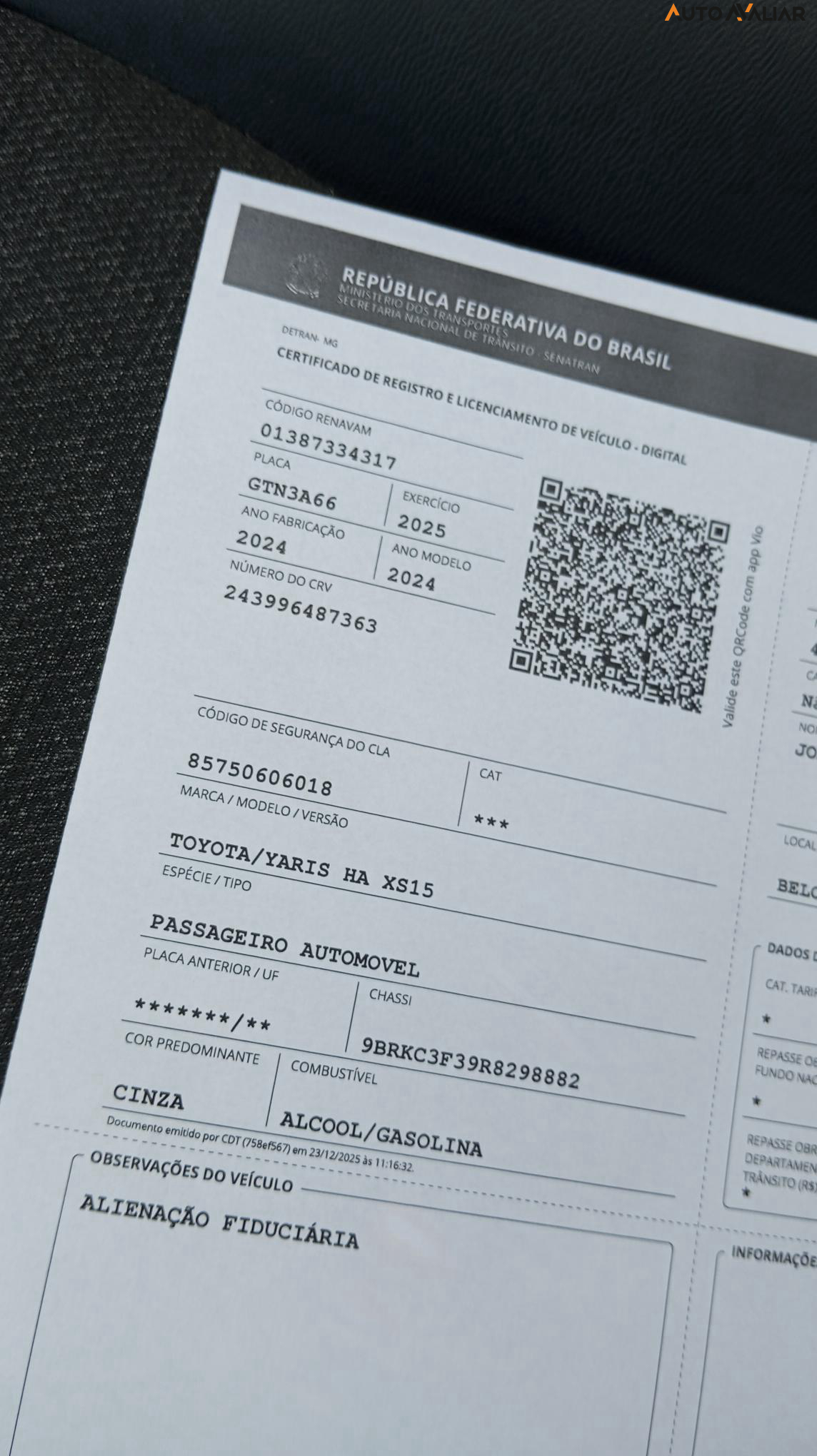 TOYOTA YARIS 1.5 16V FLEX XS MULTIDRIVE