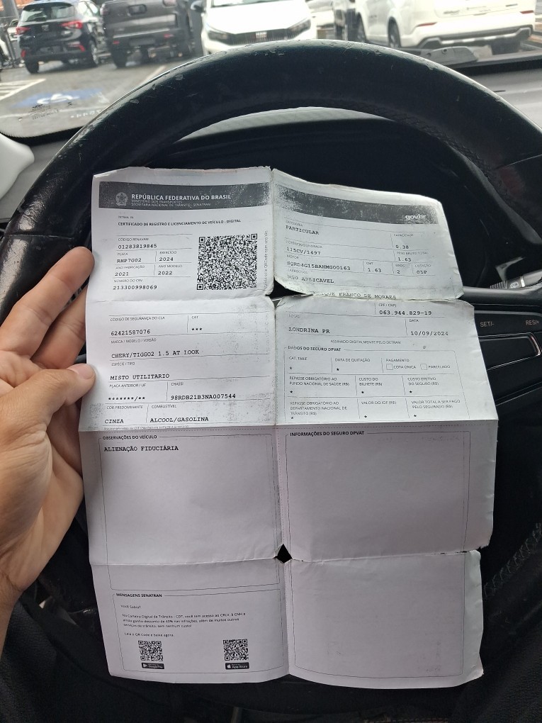 CHERY TIGGO 2 1.5 MPFI 16V FLEX LOOK 4P AUTOMATICO