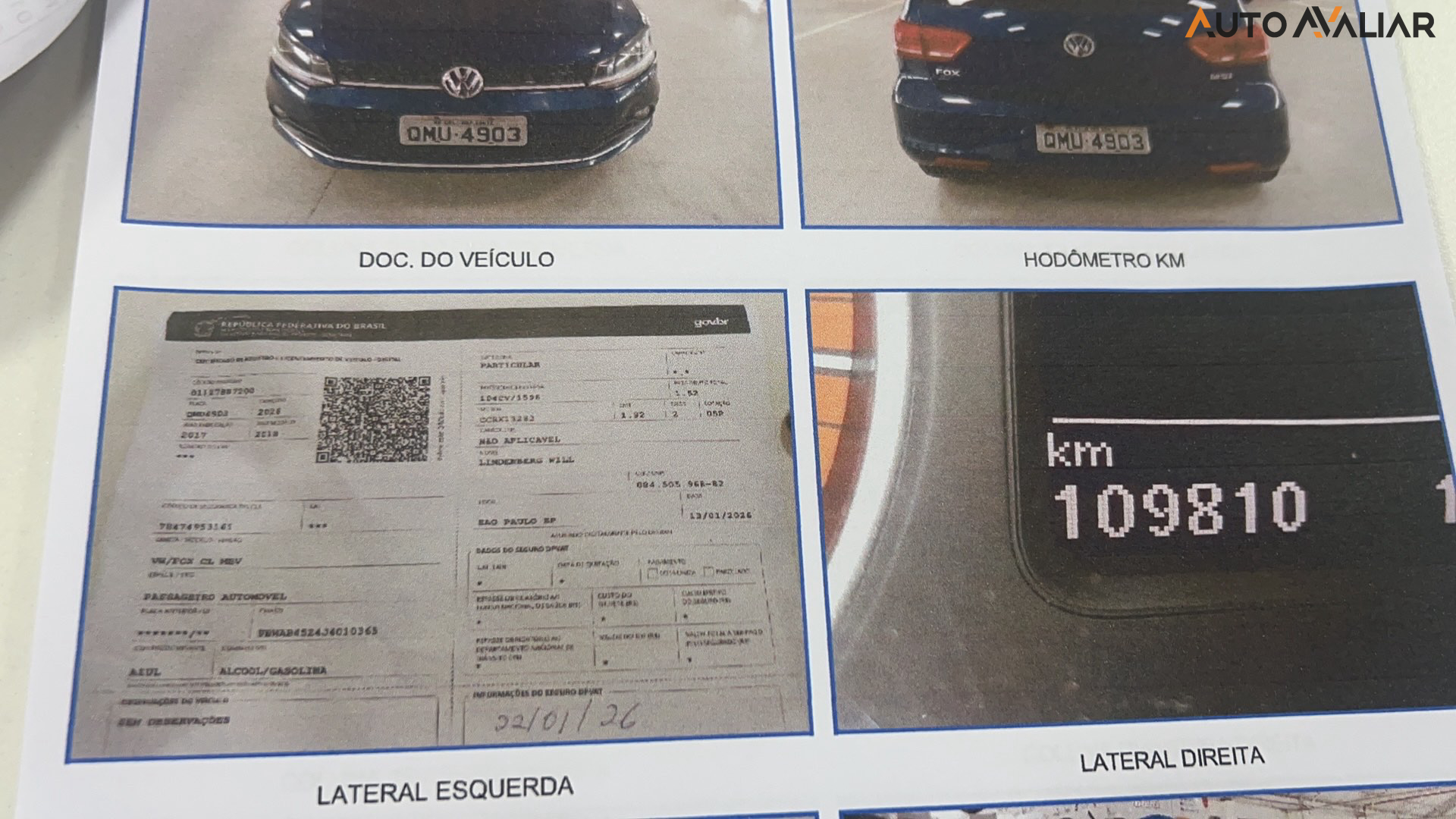 VOLKSWAGEN FOX 1.6 MSI COMFORTLINE 8V FLEX 4P MANUAL