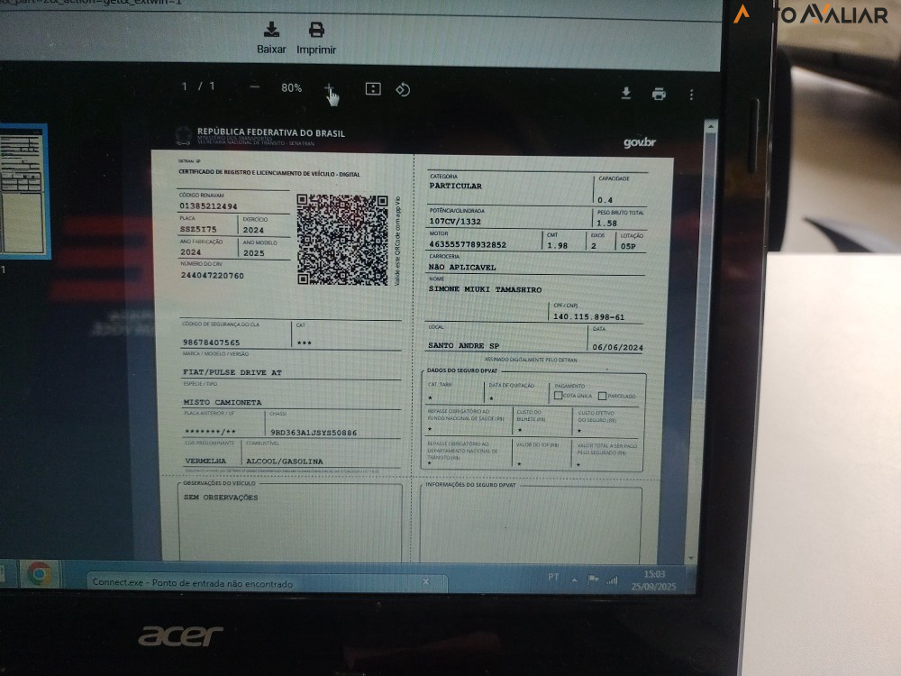 FIAT PULSE 1.3 FLEX DRIVE CVT