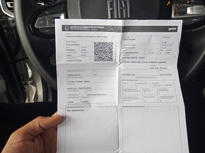 FIAT TITANO 2.2 TURBO DIESEL RANCH 4X4 AT6