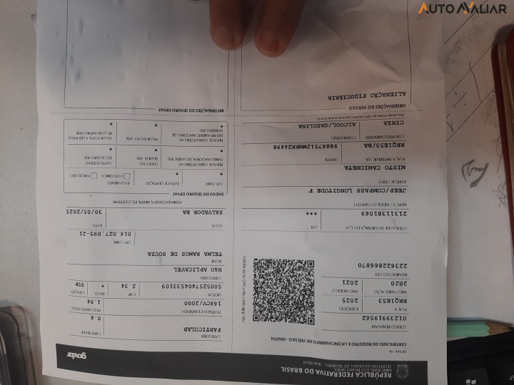 JEEP COMPASS 2.0 16V FLEX LONGITUDE AUTOMATICO