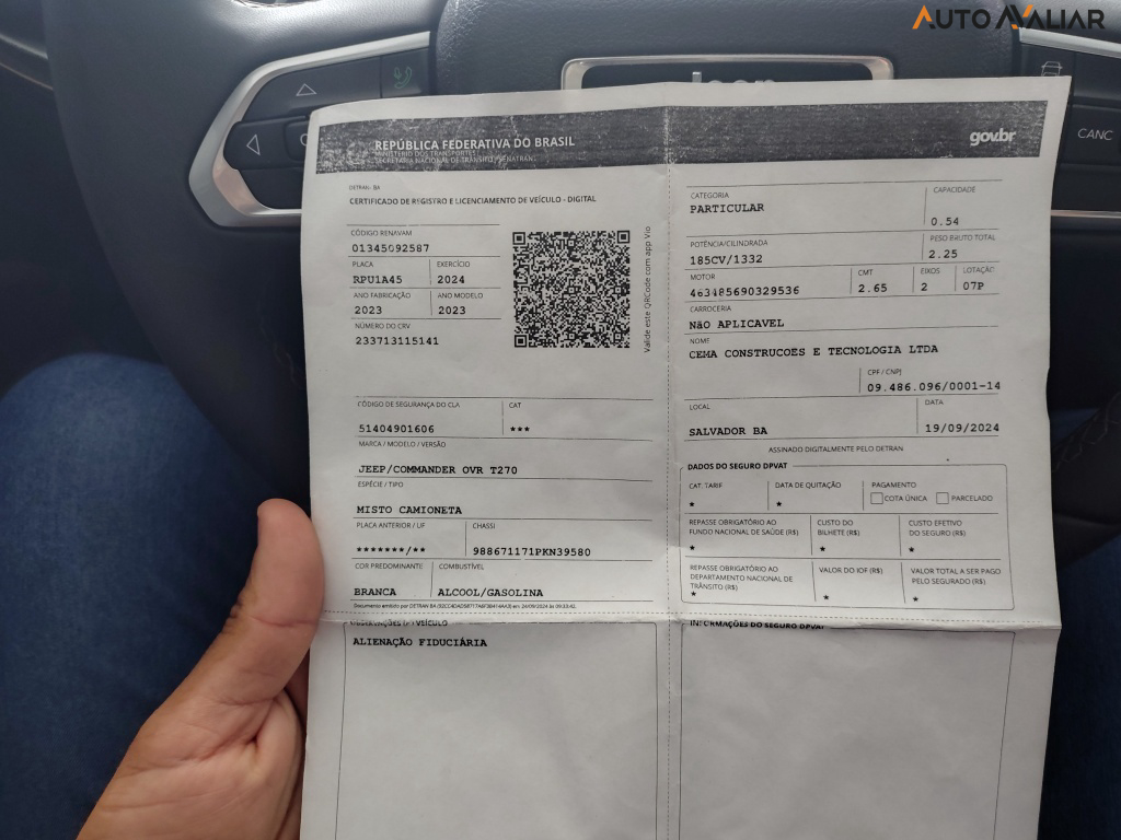 JEEP COMMANDER 1.3 T270 TURBO FLEX OVERLAND AT6