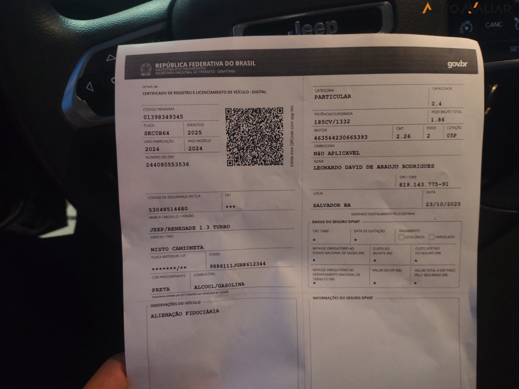 JEEP RENEGADE 1.3 TURBO AUTOMATICO