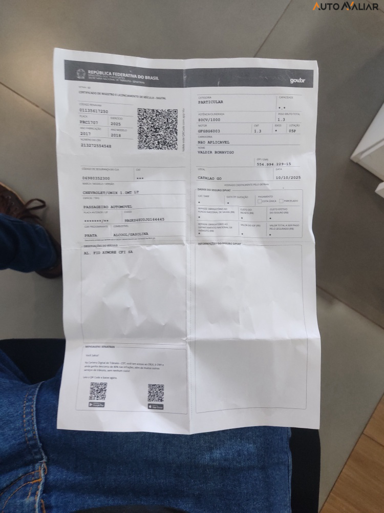 CHEVROLET ONIX 1.0 MPFI LT 8V FLEX 4P MANUAL