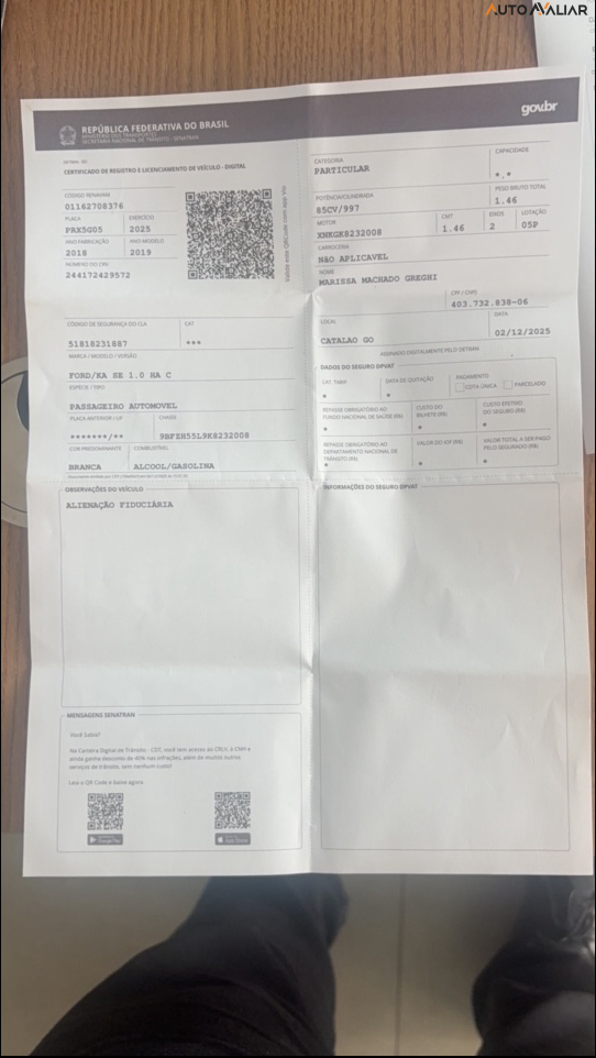 FORD KA 1.0 SE / SE PLUS TI-VCT FLEX 