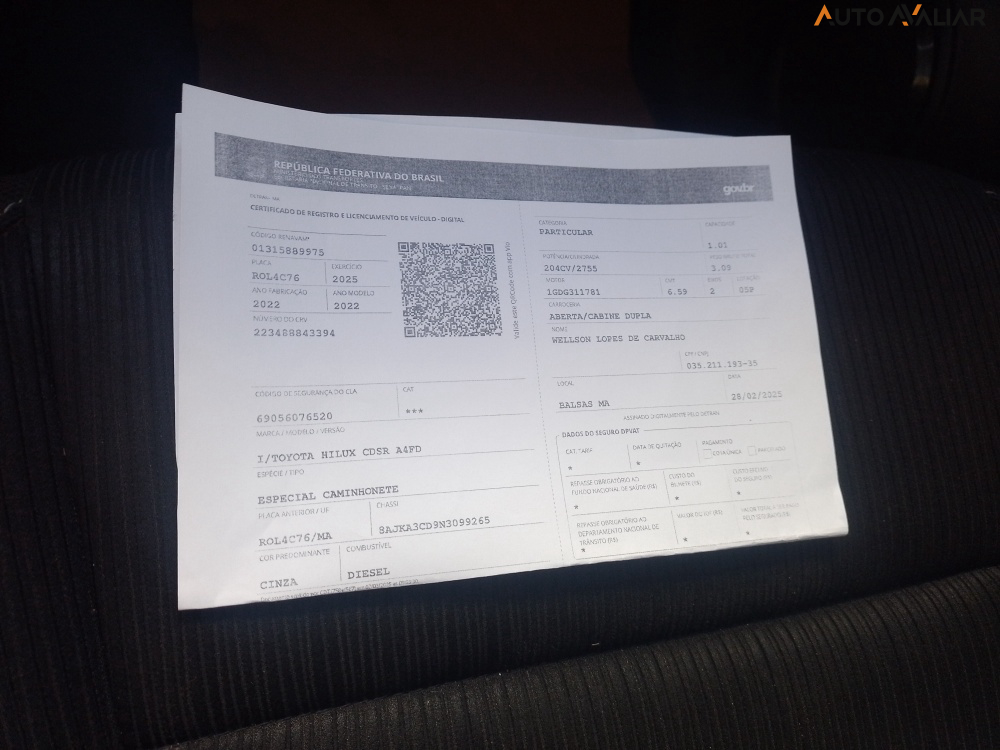 TOYOTA HILUX 2.8 D-4D TURBO DIESEL CD SR 4X4 AUTOM&Aacute;TICO