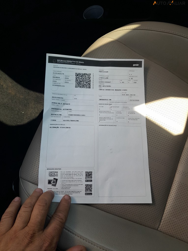 HONDA HR-V 1.5 DI I-VTEC TURBO FLEX ADVANCE CVT