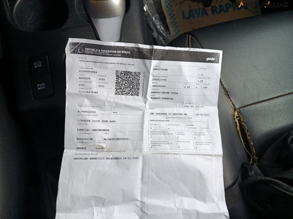 TOYOTA HILUX 2.8 D-4D TURBO DIESEL CD SR 4X4 AUTOM&Aacute;TICO