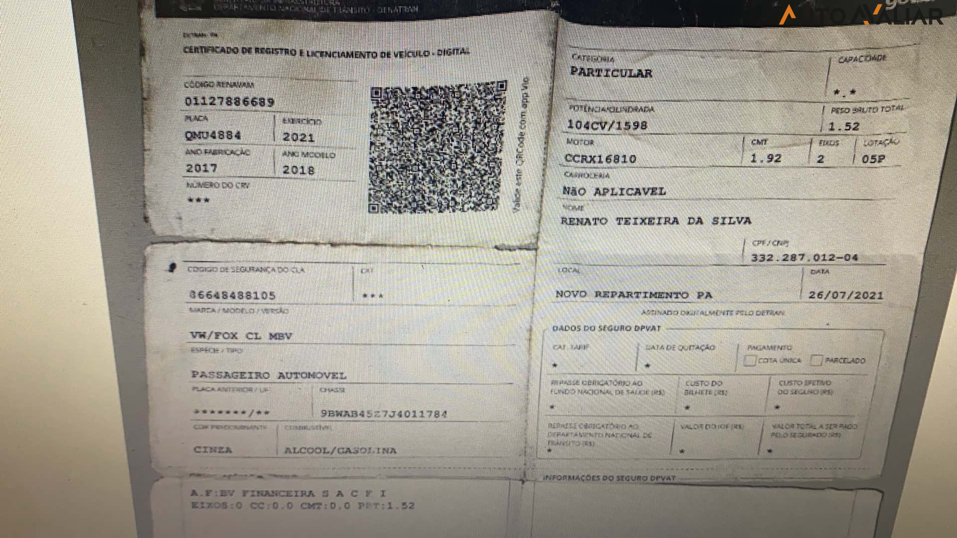 VOLKSWAGEN FOX 1.6 MSI COMFORTLINE 8V FLEX 4P MANUAL