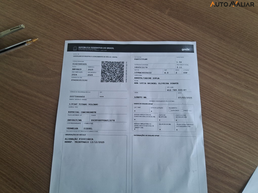 FIAT TITANO 2.2 TURBO DIESEL VOLCANO 4X4 AT6