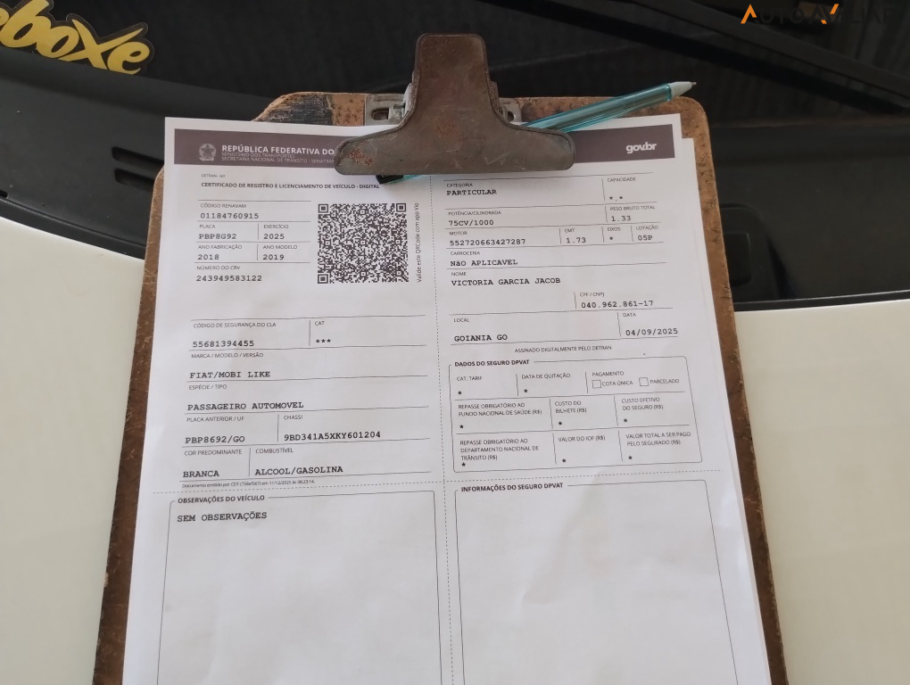 FIAT MOBI 1.0 EVO FLEX LIKE. MANUAL