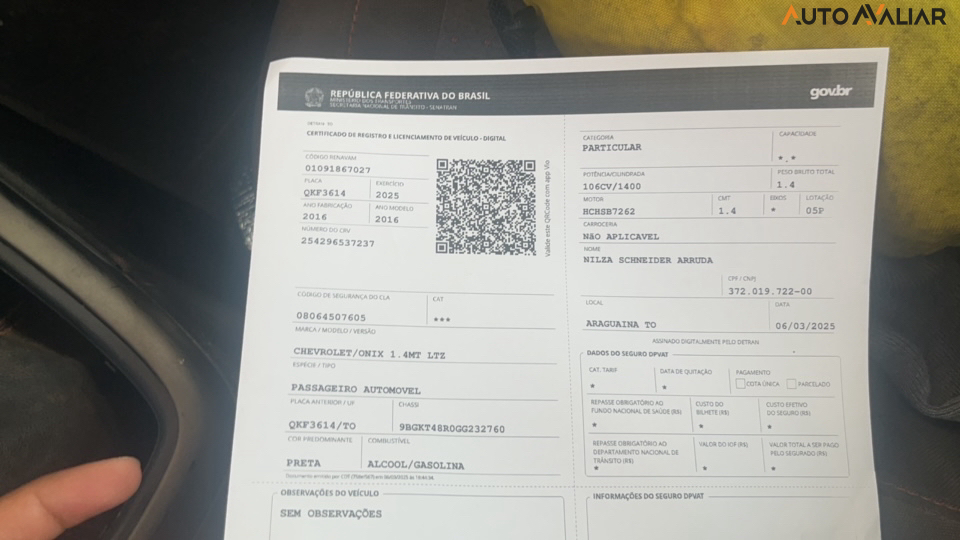 CHEVROLET ONIX 1.4 MPFI LTZ 8V FLEX 4P MANUAL