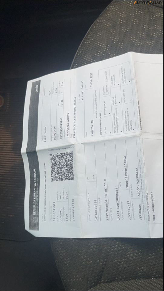 FIAT STRADA 1.4 MPI HARD WORKING CS 8V FLEX 2P MANUAL