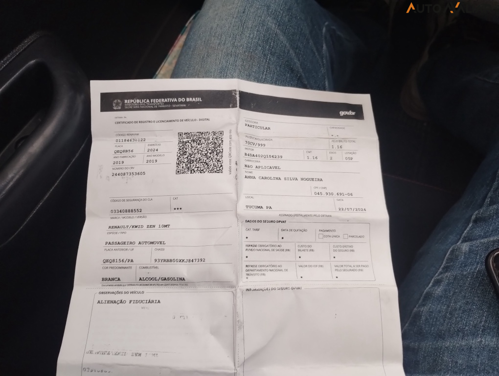 RENAULT KWID 1.0 12V SCE FLEX ZEN MANUAL