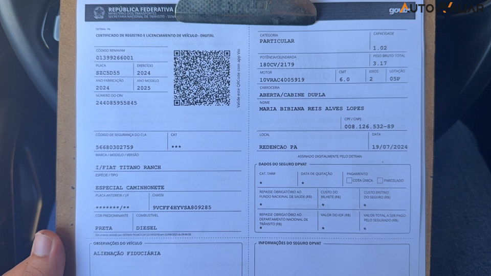 FIAT TITANO 2.2 TURBO DIESEL RANCH 4X4 AT6