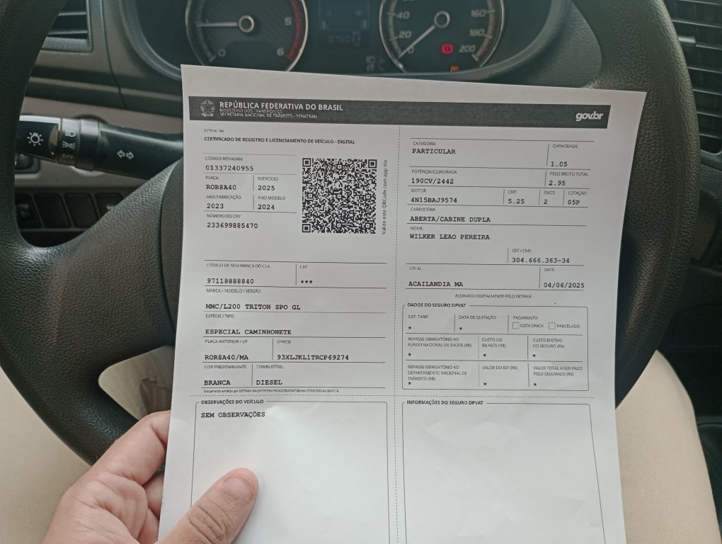 MITSUBISHI L200 TRITON  2.4 16V TURBO DIESEL SPORT GL CD 4P 4X4 MANUAL