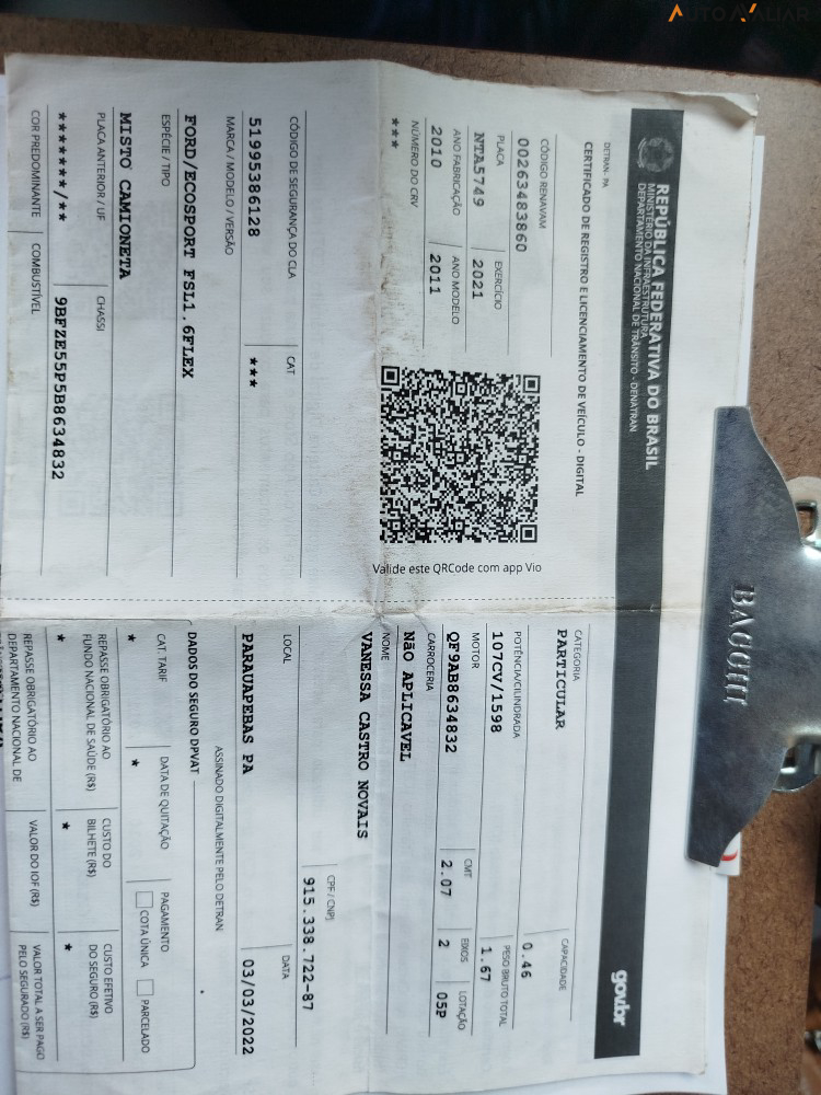 FORD ECOSPORT 1.6 FREESTYLE 8V FLEX 4P MANUAL