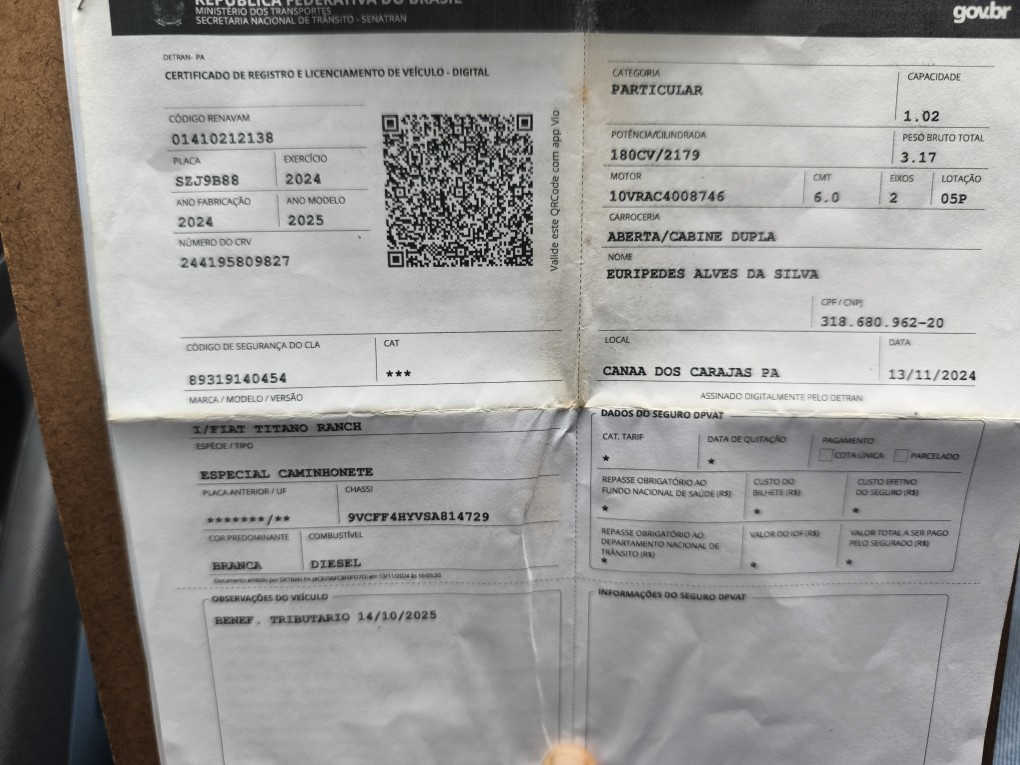 FIAT TITANO 2.2 TURBO DIESEL RANCH 4X4 AT6