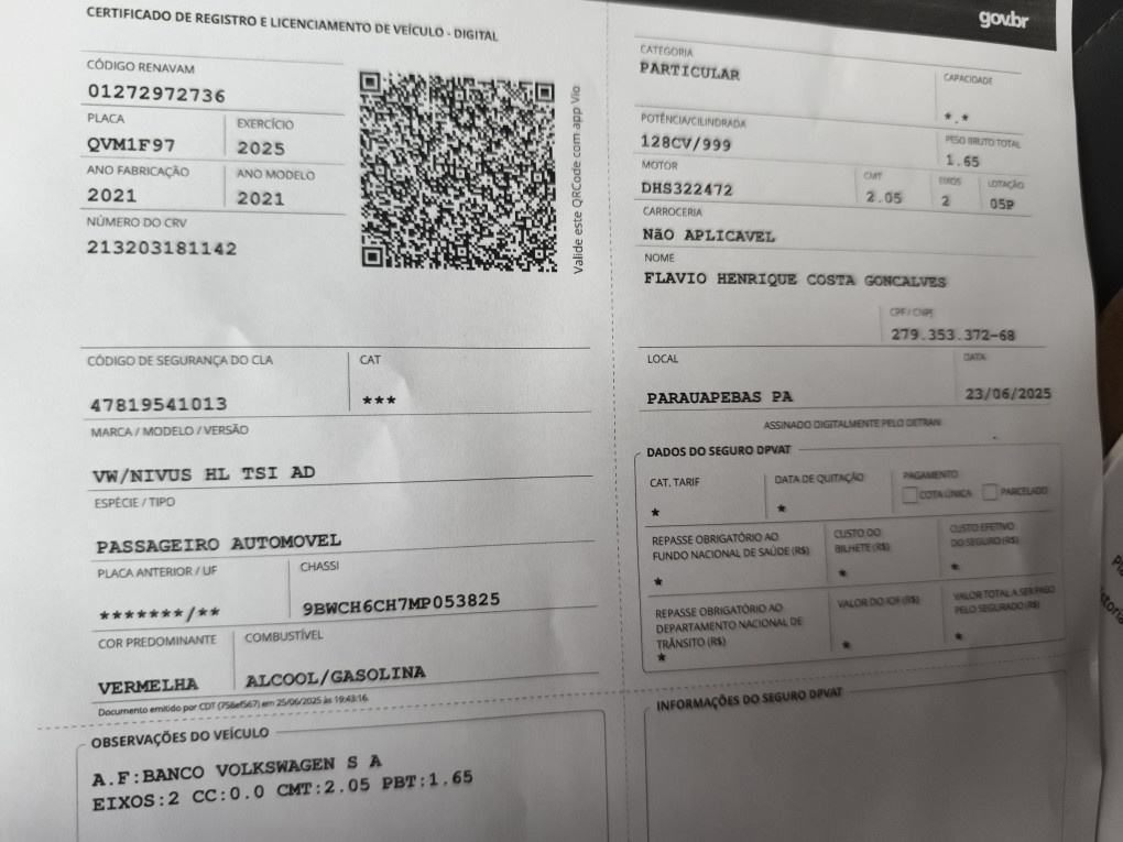 VOLKSWAGEN NIVUS 1.0 200 TSI TOTAL FLEX HIGHLINE AUTOM&Aacute;TICO