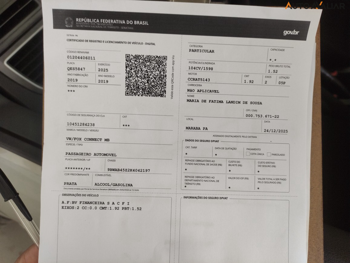 VOLKSWAGEN FOX 1.6 MSI TOTAL FLEX CONNECT 4P MANUAL