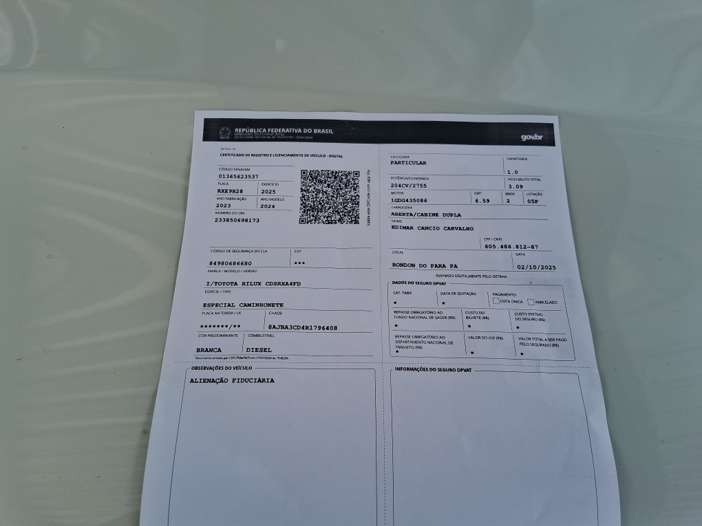 TOYOTA HILUX 2.8 D-4D TURBO DIESEL CD SRX 4X4 AUTOM&Aacute;TICO