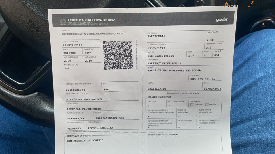 FIAT TORO 1.8 16V EVO FLEX FREEDOM AT6