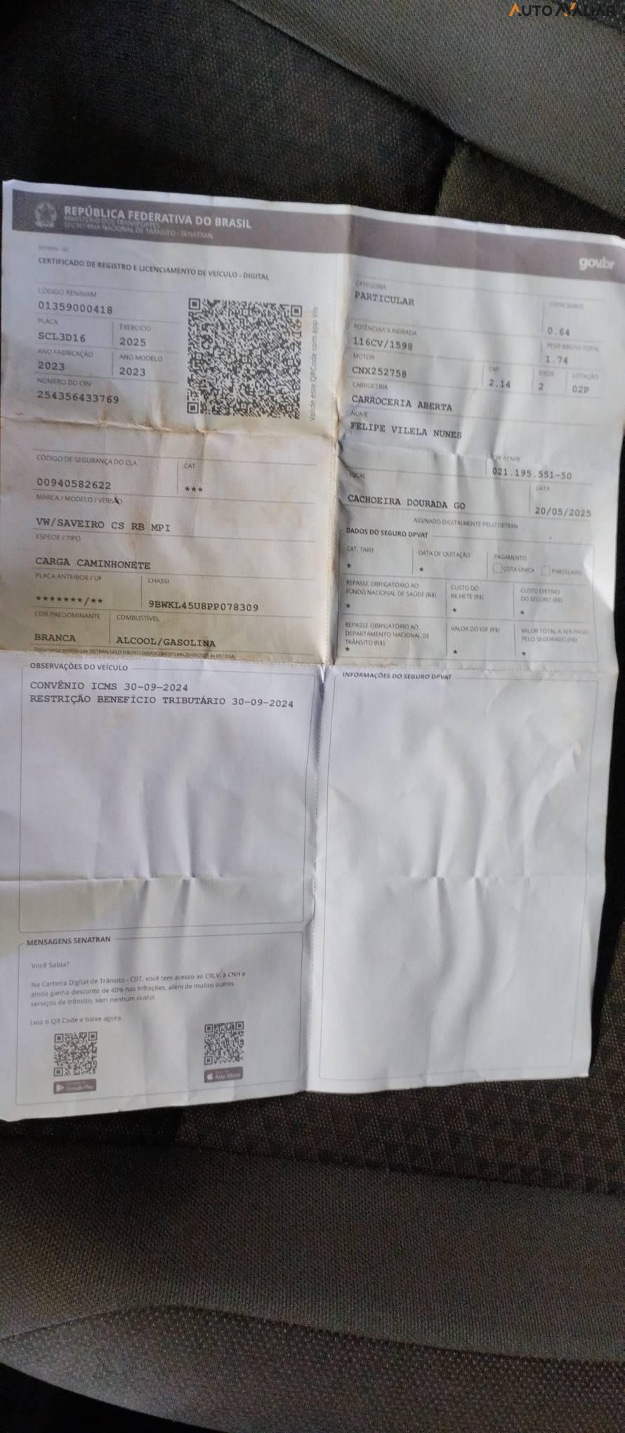 VOLKSWAGEN SAVEIRO 1.6 MSI TRENDLINE CS 16V FLEX 2P MANUAL