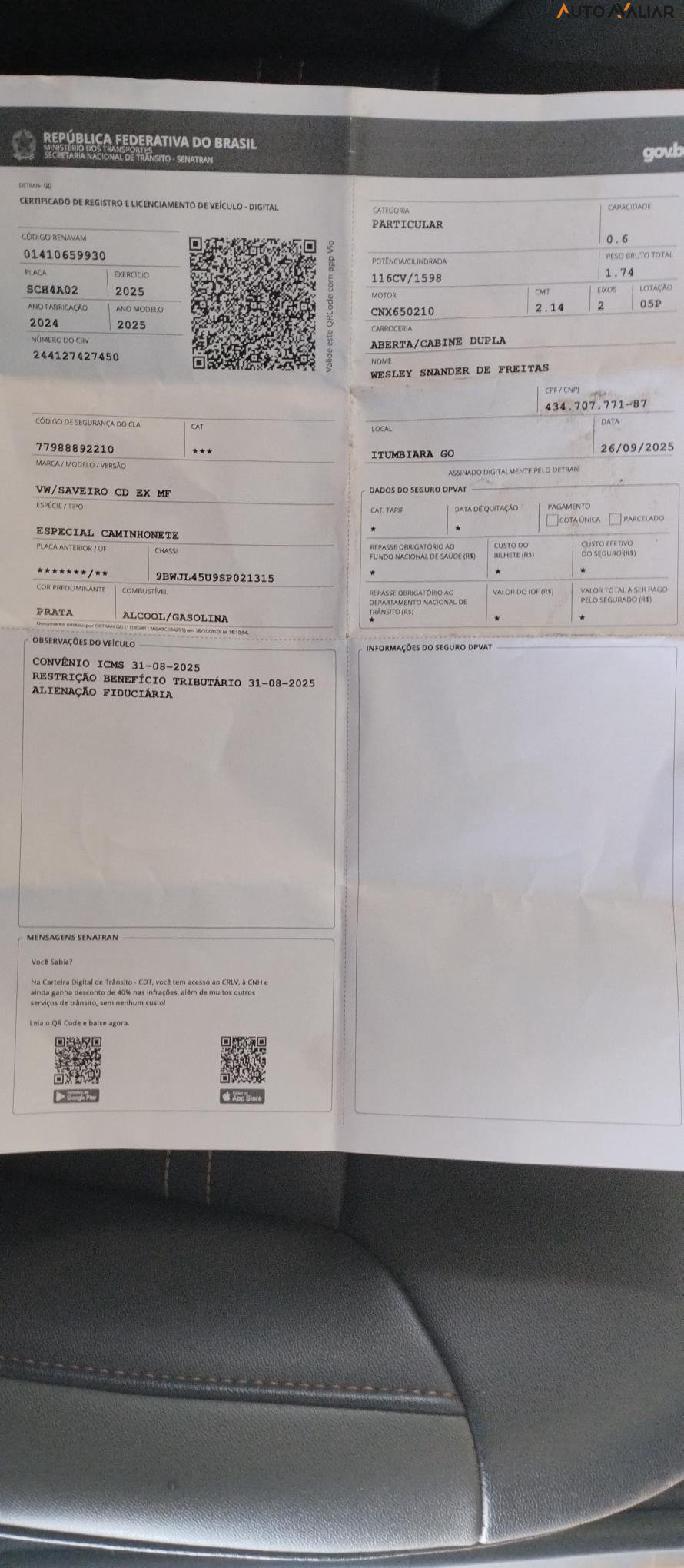 VOLKSWAGEN SAVEIRO 1.6 MSI EXTREME CD 16V FLEX 2P MANUAL