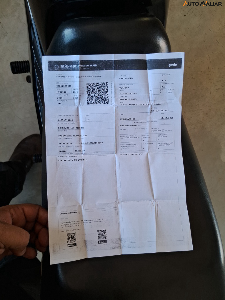 HONDA CG 150 FAN ESI CG 150 FAN ESI