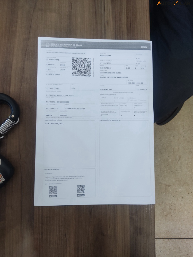 TOYOTA HILUX 2.8 SR 4X4 CD 16V DIESEL 4P AUTOMATICO