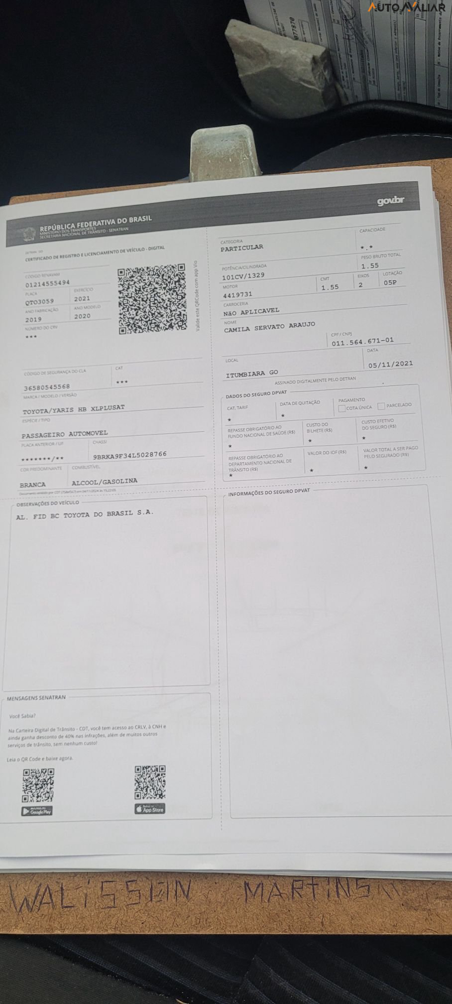 TOYOTA YARIS 1.3 16V FLEX XL PLUS TECH MULTIDRIVE