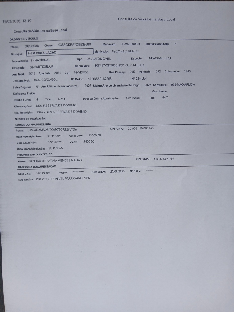 CITROEN C3 1.4 I GLX 8V FLEX 4P MANUAL