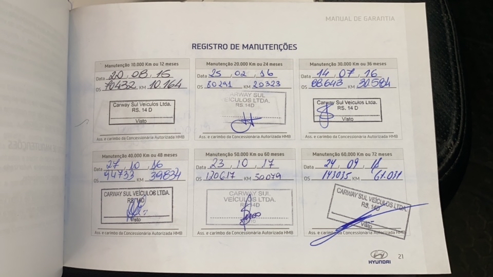 HYUNDAI HB20 1.6 PREMIUM 16V FLEX 4P AUTOMATICO