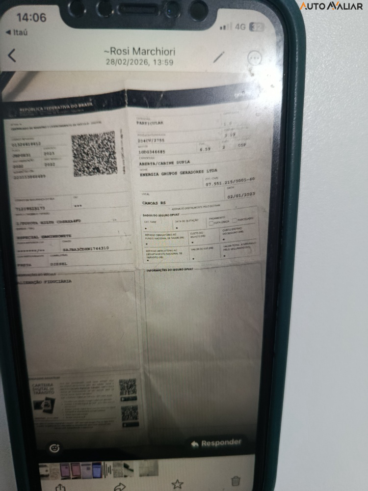 TOYOTA HILUX 2.8 D-4D TURBO DIESEL CD SRX 4X4 AUTOM&Aacute;TICO