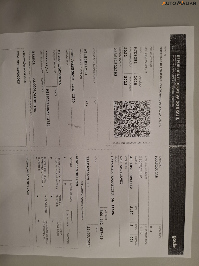 JEEP RENEGADE 1.3 T270 Turbo Flex Longitude At6