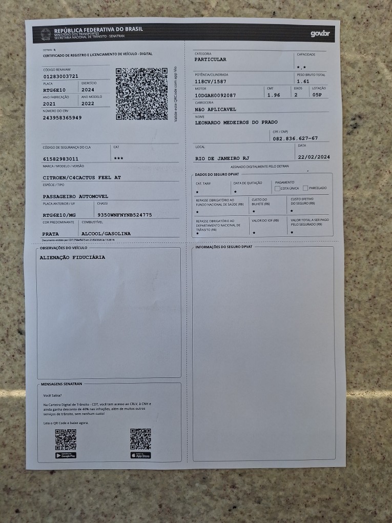 CITROEN C4 CACTUS 1.6 VTI 120 FLEX FEEL EAT6