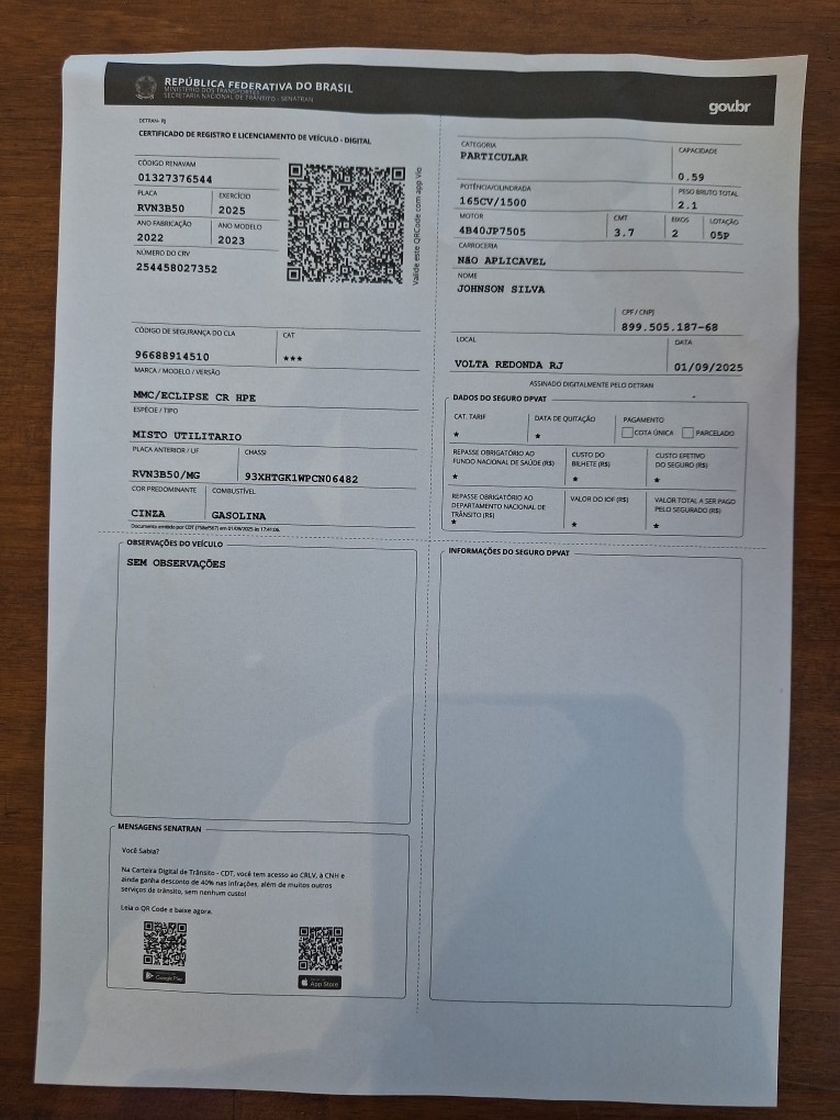 MITSUBISHI ECLIPSE CROSS 1.5 MIVEC TURBO GASOLINA HPE CVT