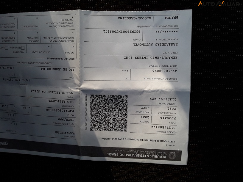 RENAULT KWID 1.0 12V SCE FLEX INTENSE MANUAL