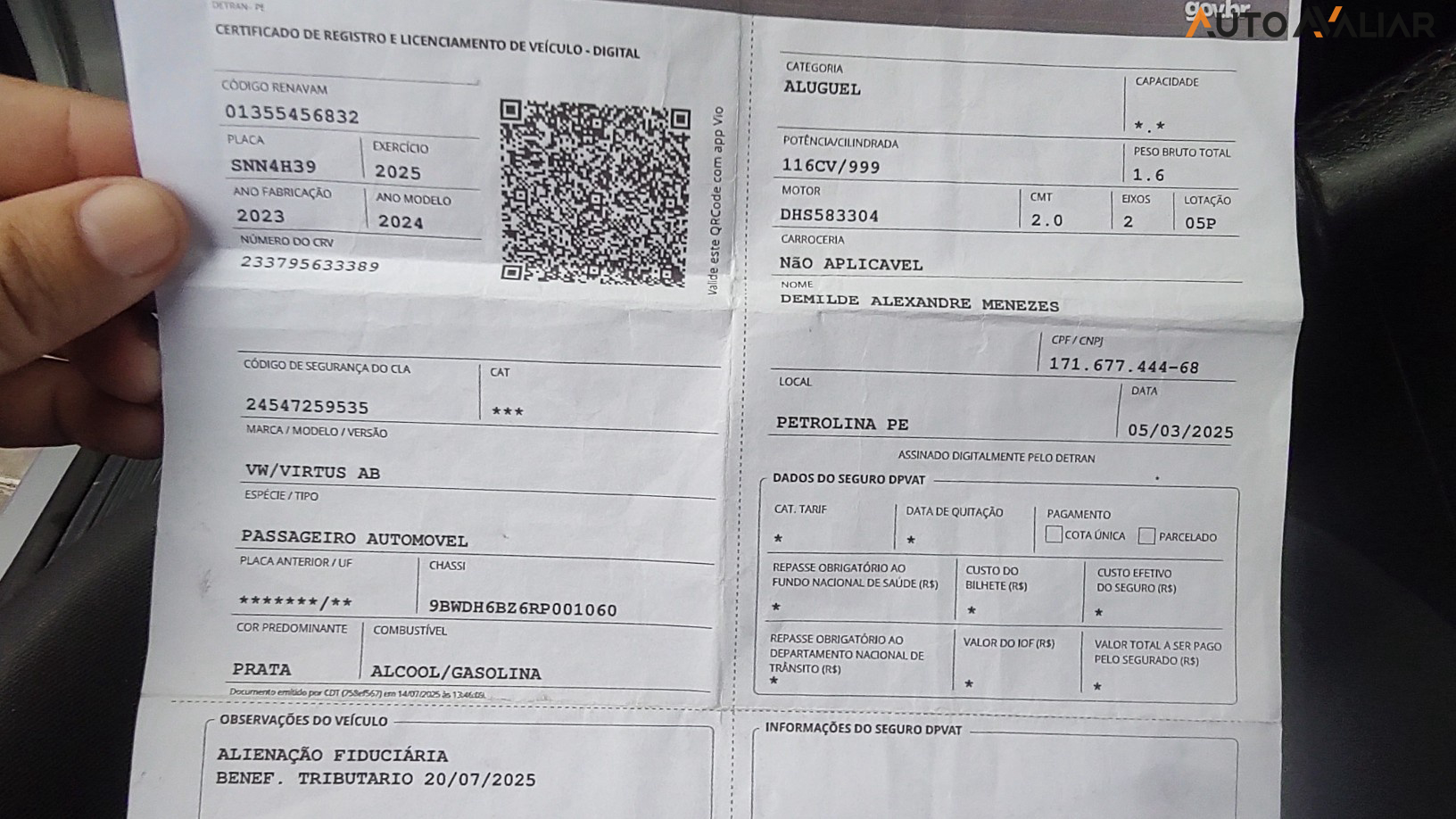 VOLKSWAGEN VIRTUS 1.0 170 TSI AUTOM&Aacute;TICO