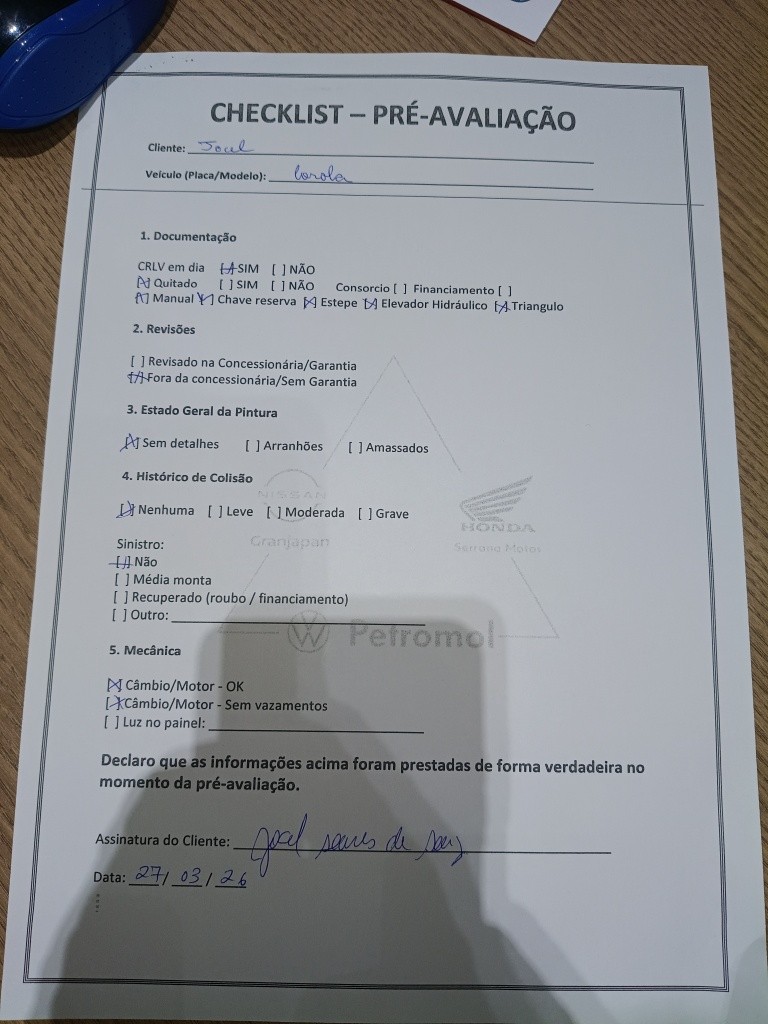 TOYOTA COROLLA 1.8 GLI 16V FLEX 4P AUTOMATICO