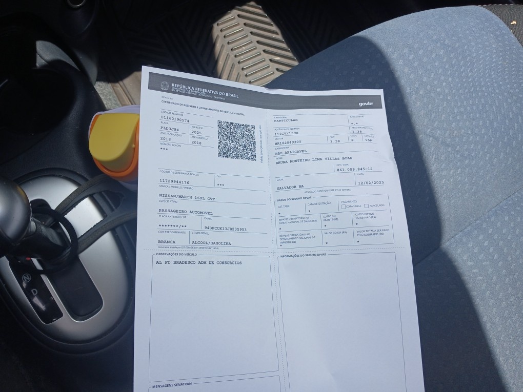 NISSAN MARCH 1.6 SL 16V FLEXSTART 4P XTRONIC