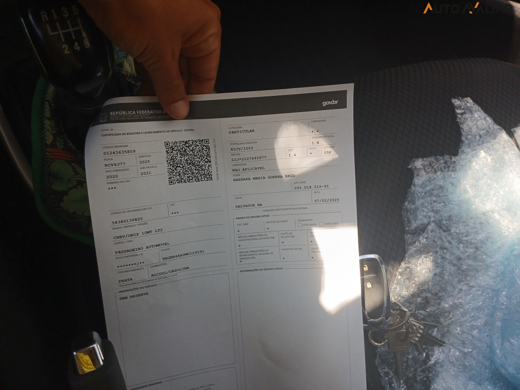 CHEVROLET ONIX 1.0 FLEX LT MANUAL