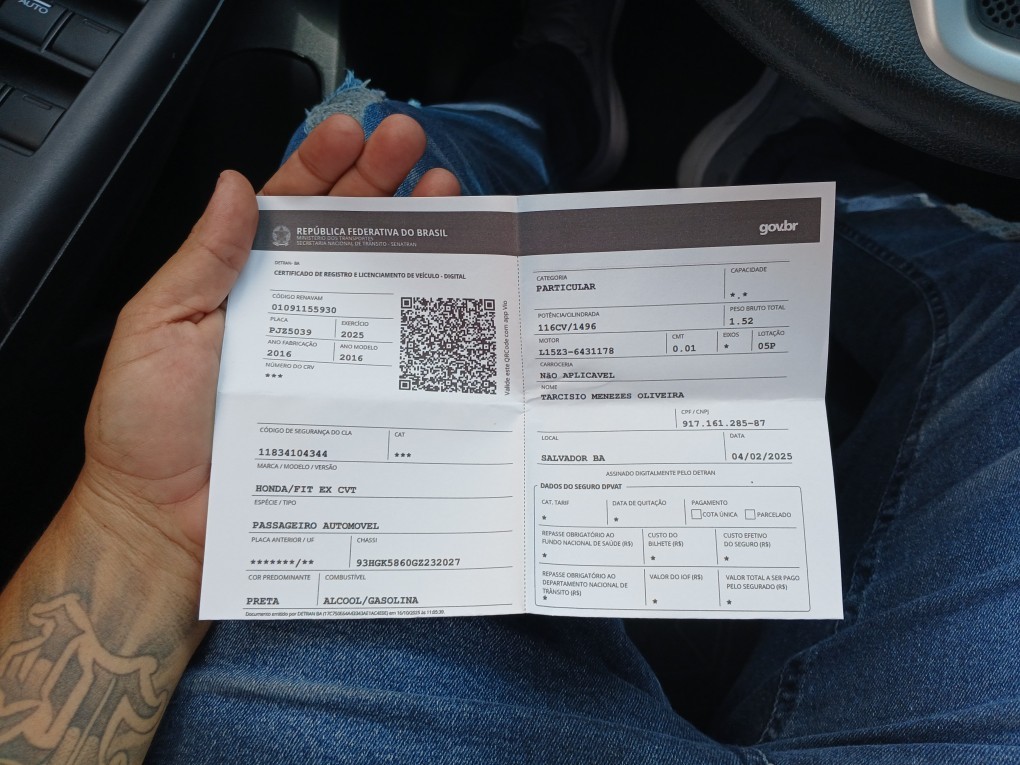 HONDA FIT 1.5 EX 16V FLEX 4P AUTOMATICO